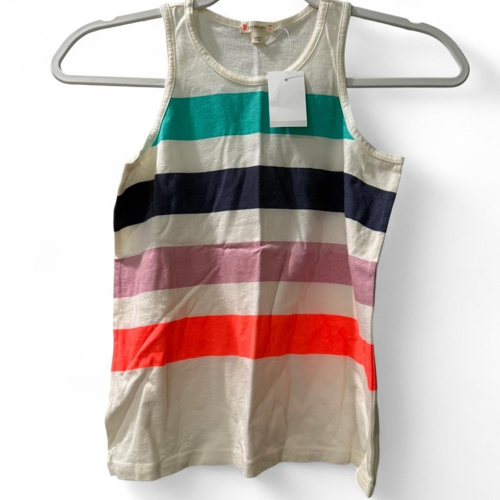 Crew cuts Kids Vibrant Striped Sleeveless Top